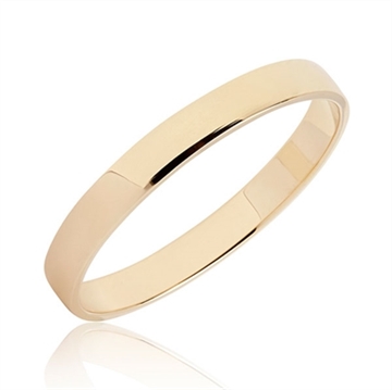 BARTOLI Classic vielsesring i 8 kt. Guld - 3 mm